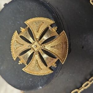 Vintage Monet Maltese Cross Brooch